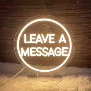 Audio Guest Book LED Neon Sign